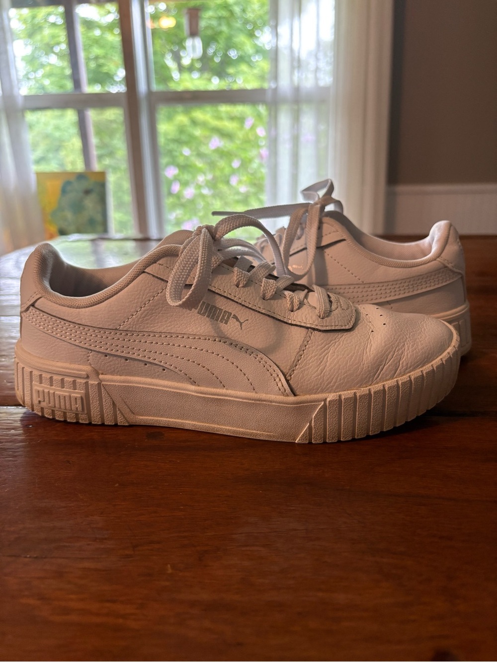 Puma White Platform Sneakers